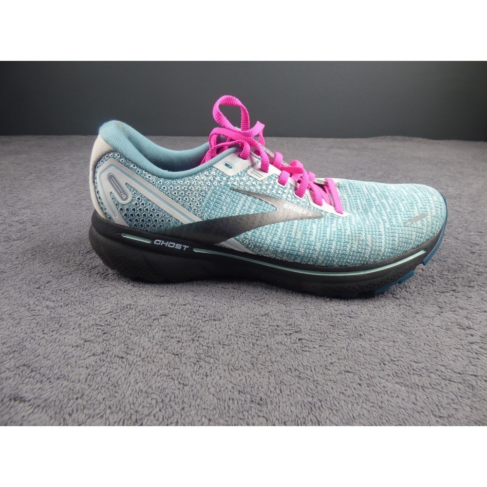 Brooks Ghost 14 Womens Running Shoes Blue Pink 1203561B141 Size 11 Medium B